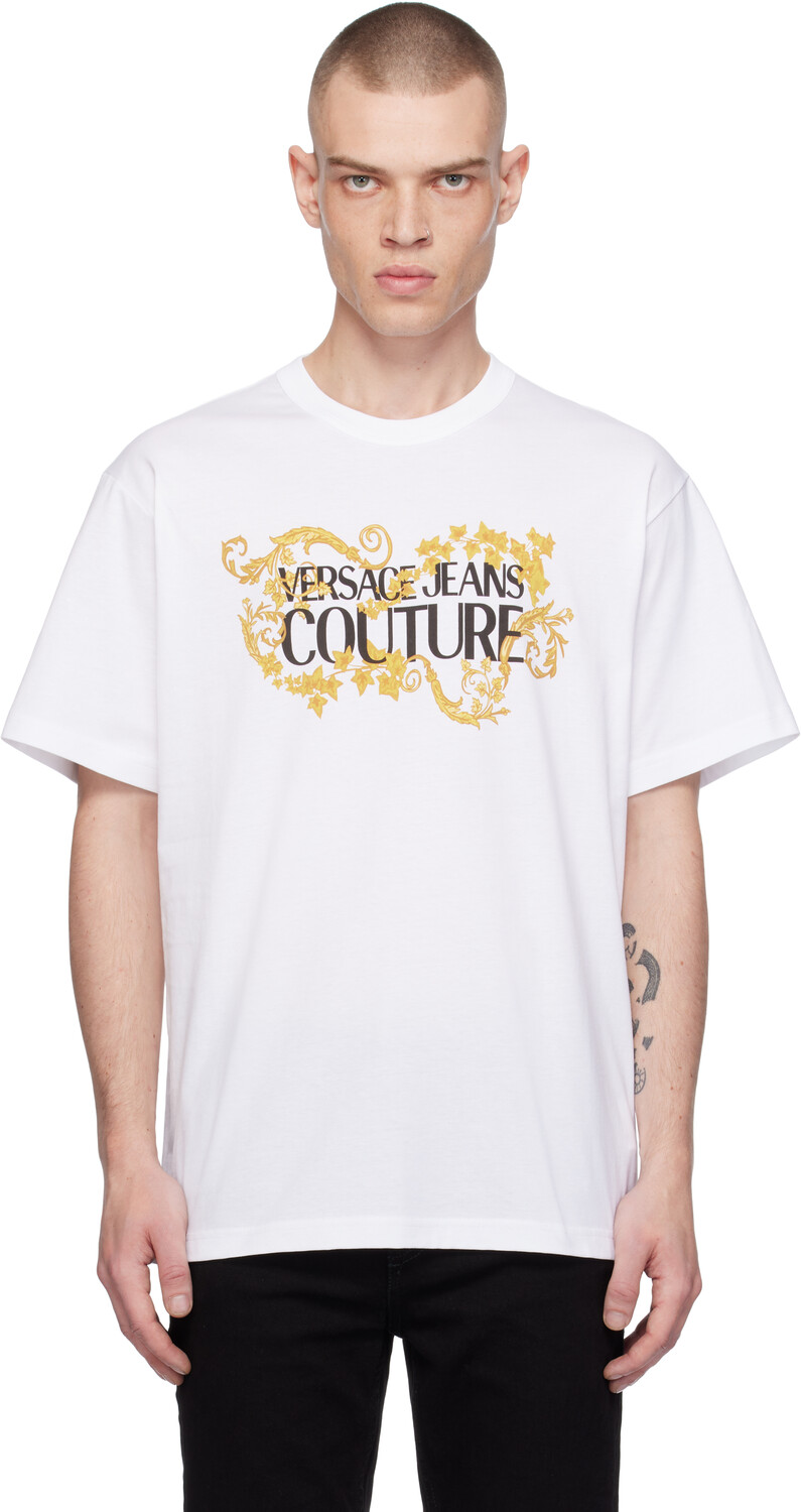 

Белая футболка Barocco Versace Jeans Couture