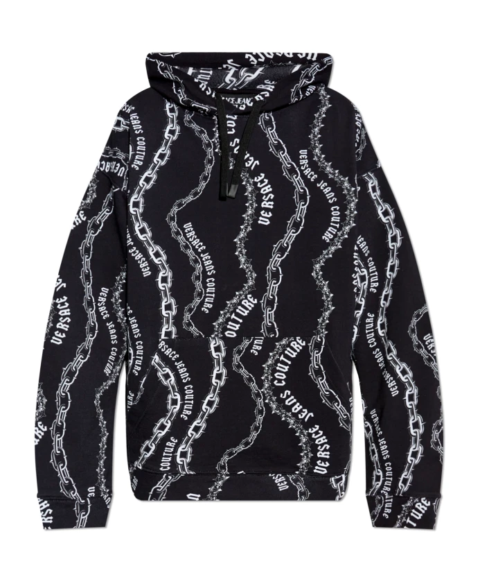 

Толстовка с логотипом Versace Jeans Couture, черный