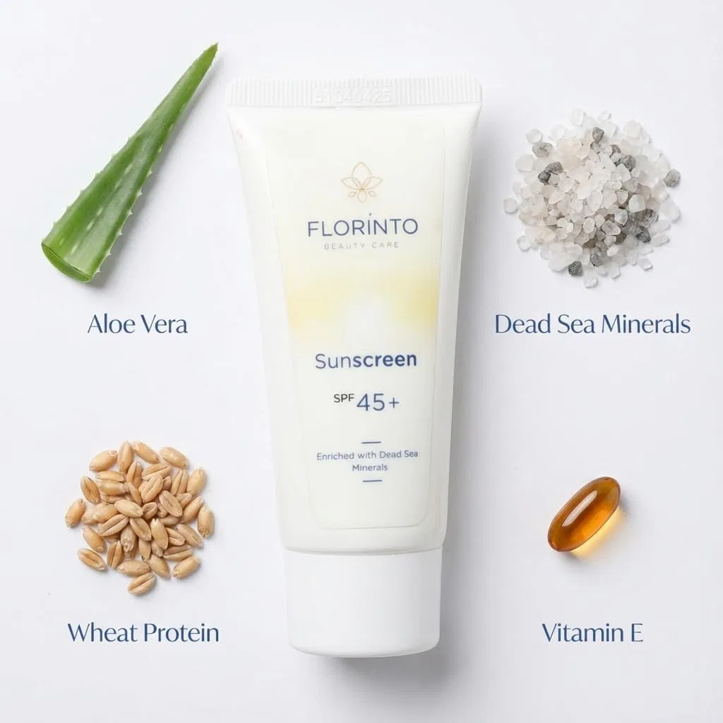 Солнцезащитный крем для лица с SPF 50 FLORINTO BEAUTY CARE 50 мл — фото 3