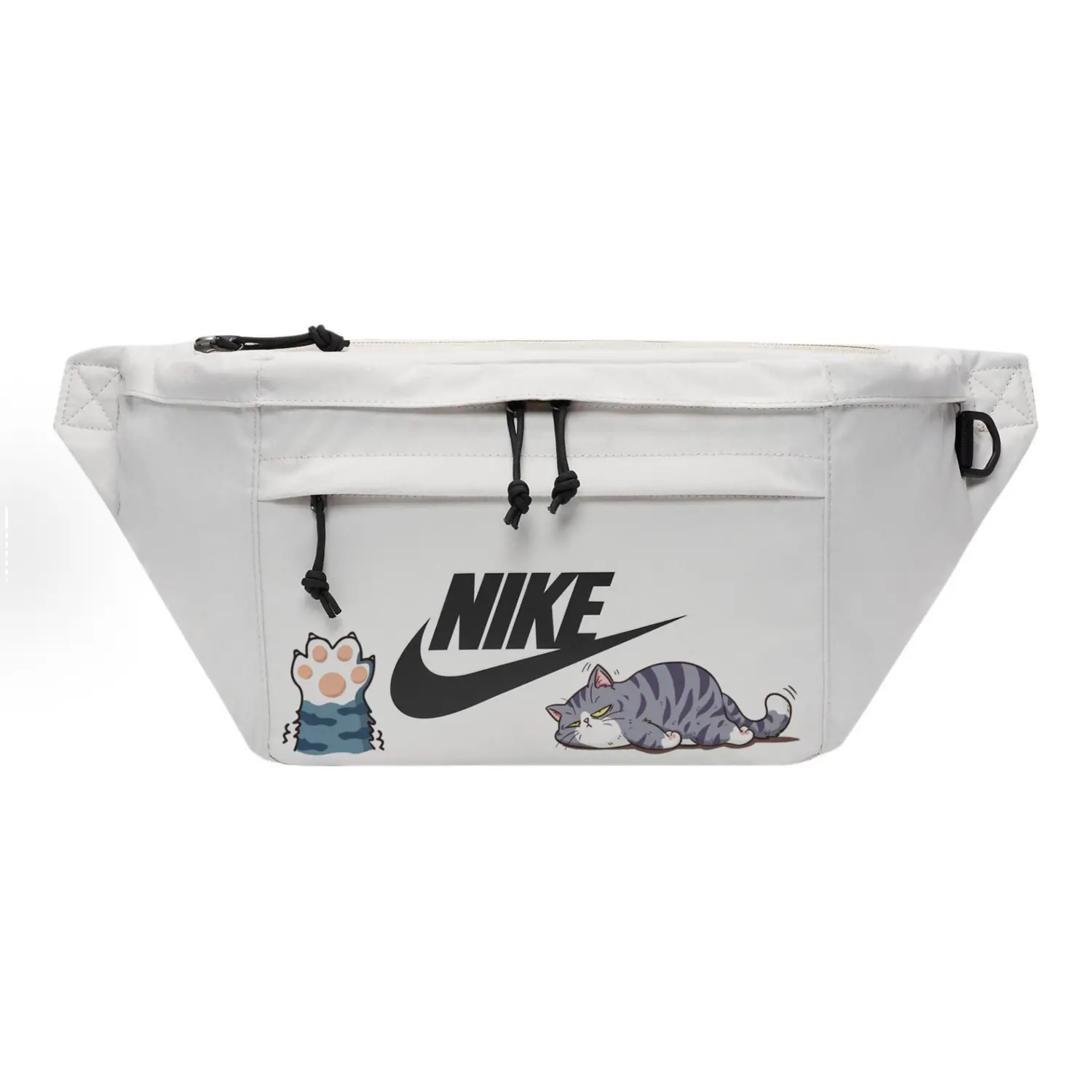 

Nike Фабричный поясной мешок Regular Unisex светло-бежевый, Cat Lying Flat