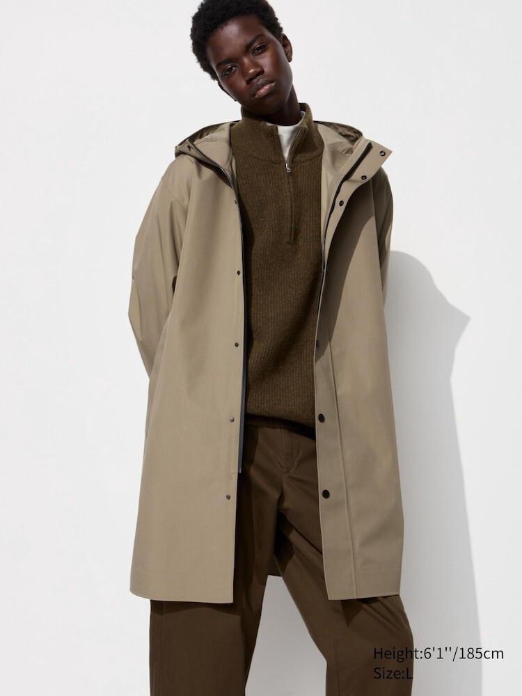 

Пальто Blocktech Uniqlo, цвет 32 бежевый