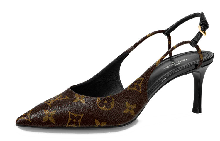 Туфли на высоком каблуке Chérie женские, задняя часть/коричневые Louis Vuitton