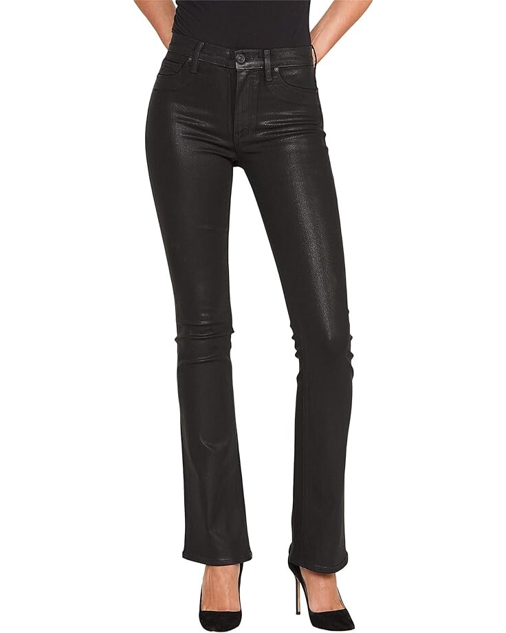 

Джинсы Hudson Jeans Barbara High-Waist Bootcut in Noir Coated, цвет Noir Coated