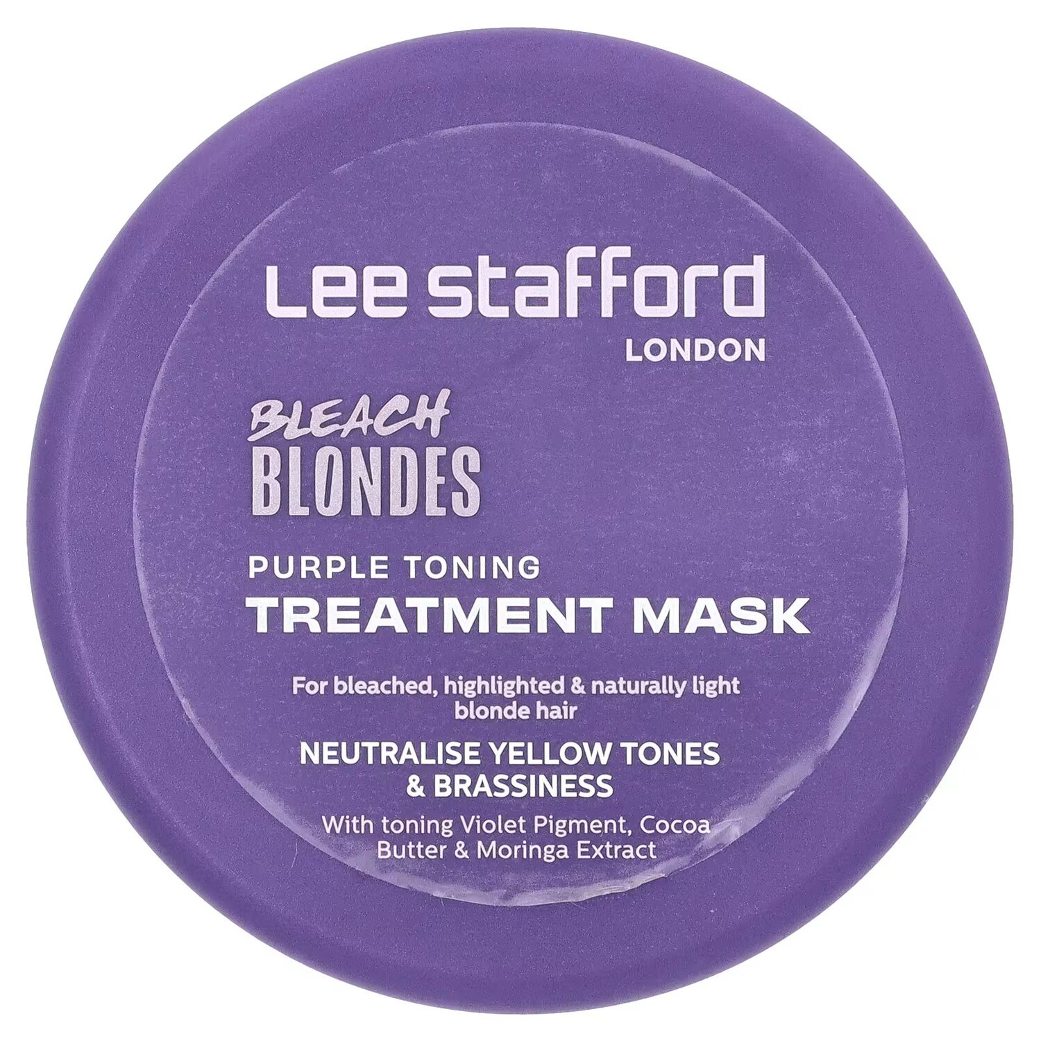 

Bleach Blondes, Фиолетовая тонизирующая лечебная маска, 6,7 жидких унций (200 мл) Lee Stafford