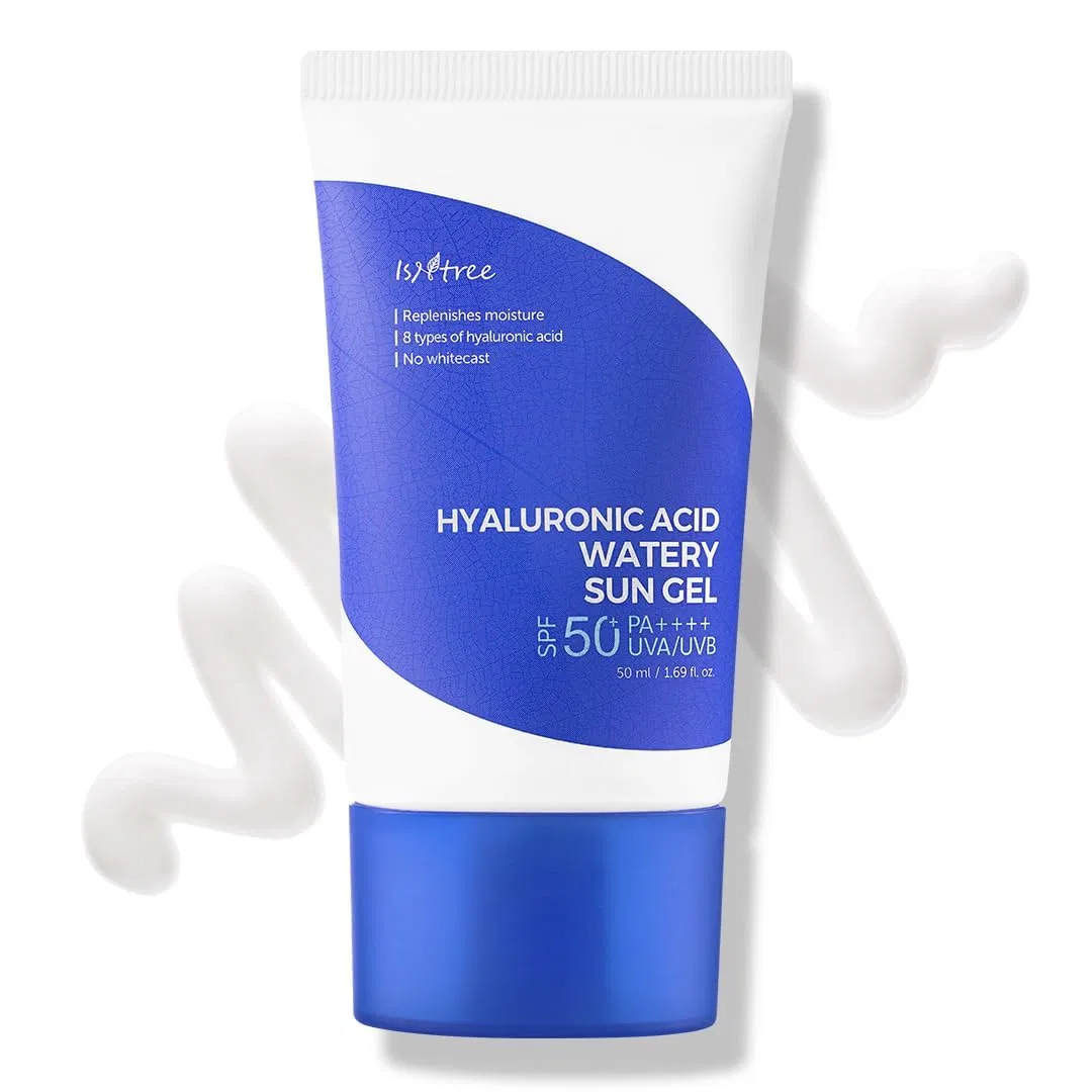 Солнцезащитный гель для лица «Hyaluronic Acid Watery Sun Gel» SPF 50+ PA++++ от ISNTREE Isntree