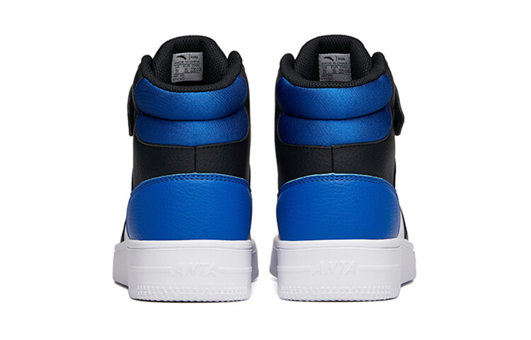 Детские кроссовки для скейтбординга GS High-top белые/черные/синие Anta Kids — фото 4