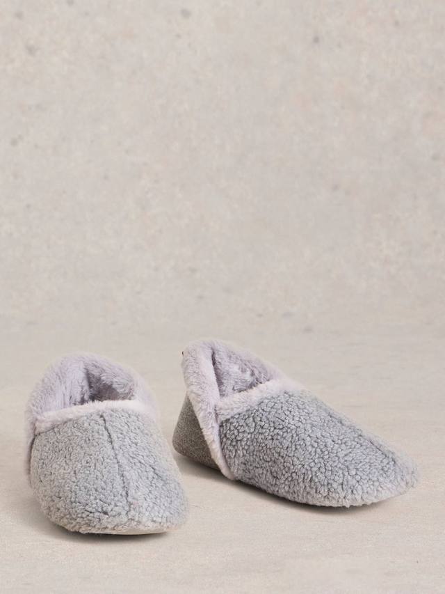 Тапочки из искусственного меха reya White Stuff, цвет Mid Grey — фото 4
