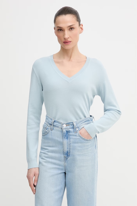 

Хлопковый свитер United Colors of Benetton, синий