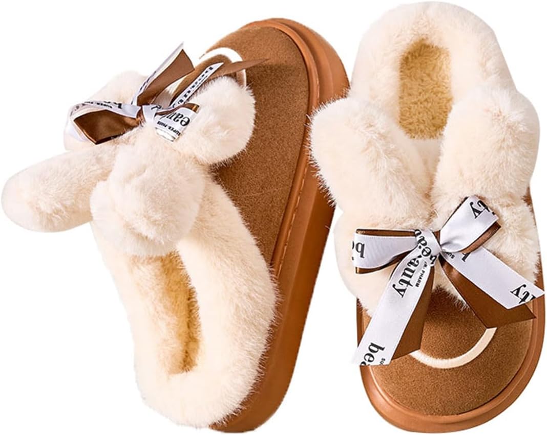 

Домашние тапочки Cliont для женщин и мужчин с мемори-пеной, удобные, теплые и нескользящие, коричневый