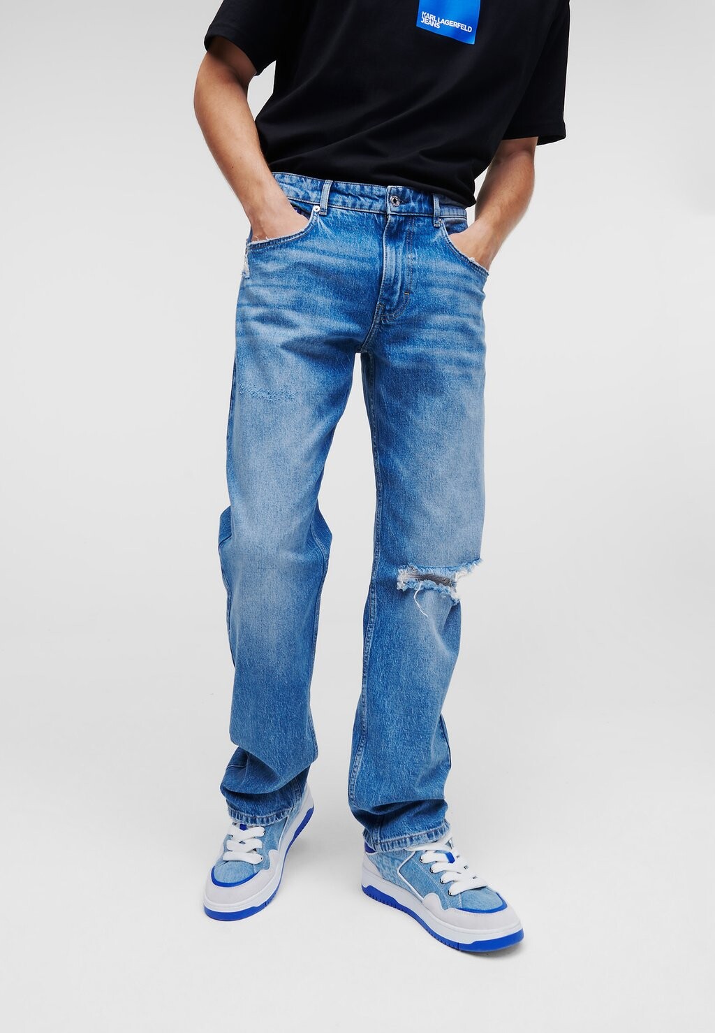 

Джинсы-сигареты STRAIGHT Karl Lagerfeld, j vintage Visual blue dstr