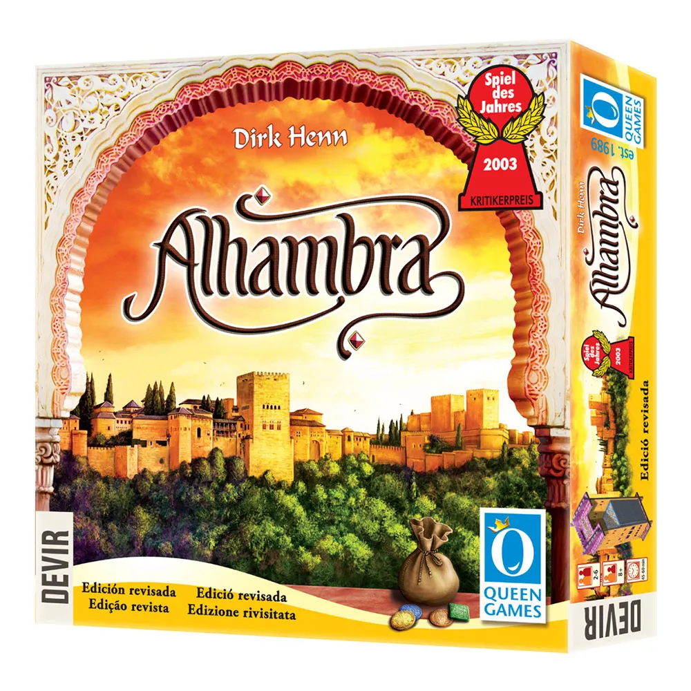 

Детская настольная игра Devir Alhambra, золотой