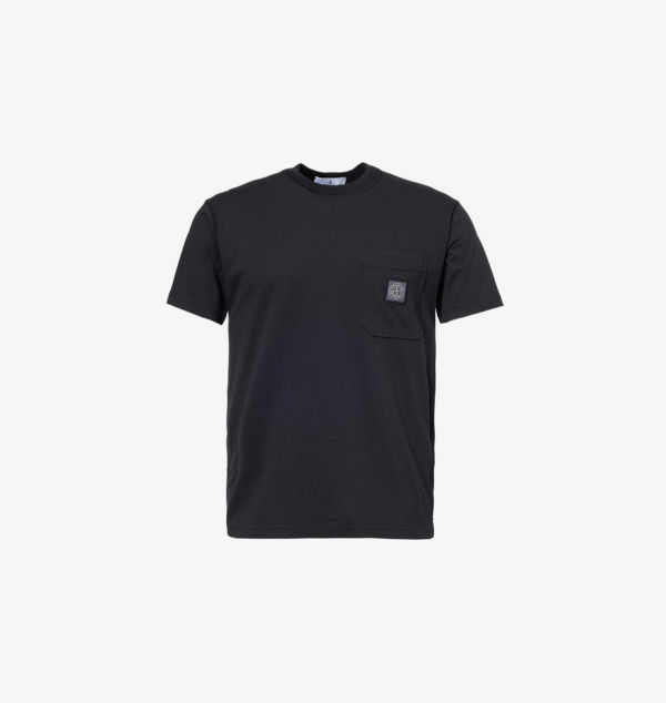 

Футболка Brand-Patch прямого кроя из хлопкового джерси Stone Island, черный