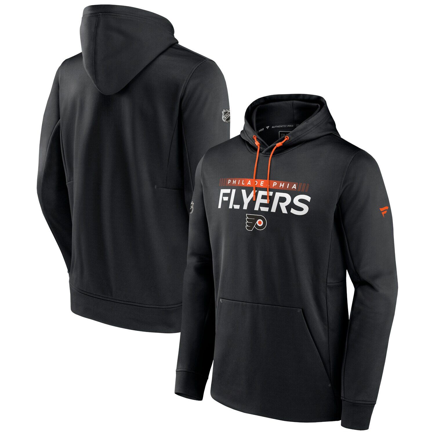 

Мужской черный пуловер с капюшоном Fanatics Philadelphia Flyers Authentic Pro Rink