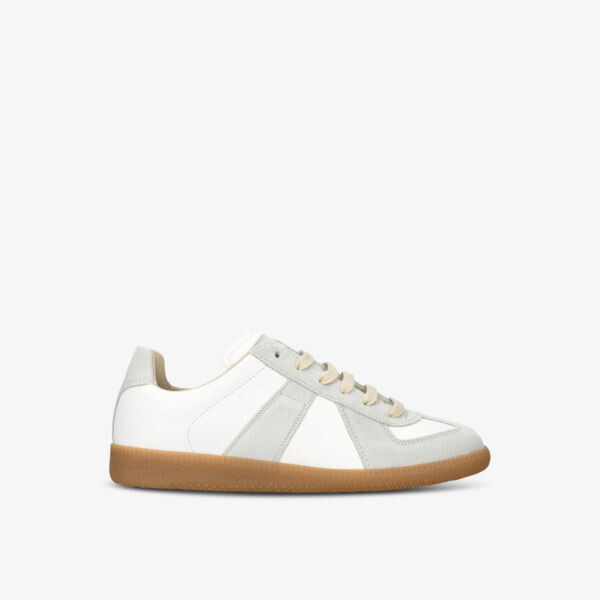 Кроссовки с низким берцем из реплики кожи Maison Margiela, белый