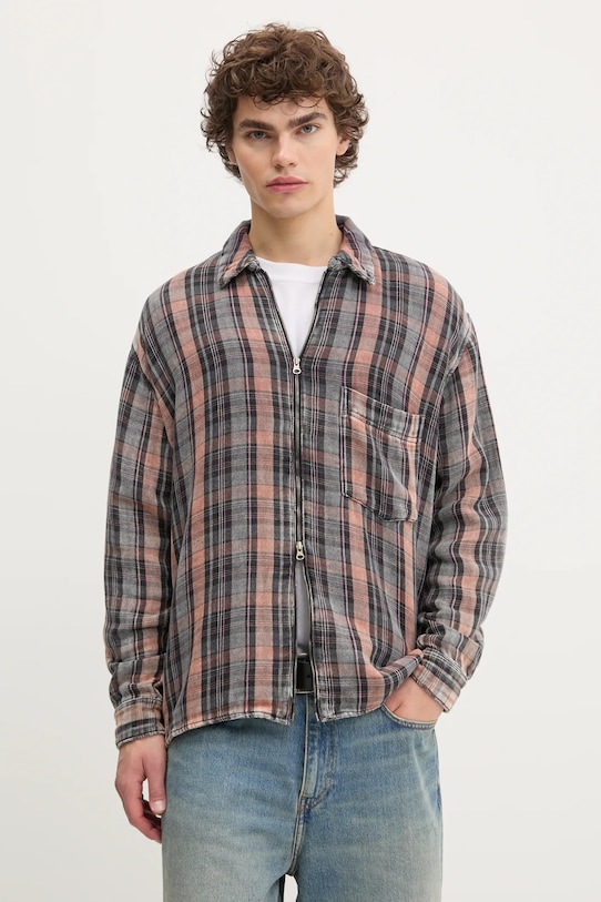 

Хлопковая рубашка Won Hundred, серый