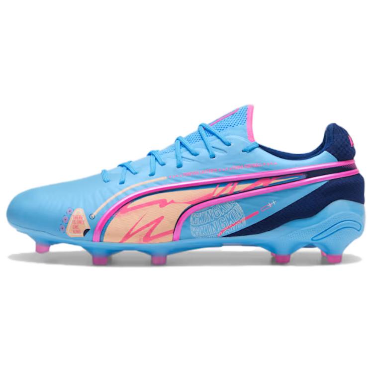 

Кроссовки для футбола KING ULTIMATE FG/AG мужские низкие Ярко-синий/Розовый PUMA, Ярко-синий-Ядовито-розовый-Огненно-голубой