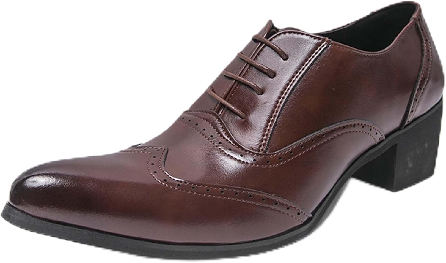 

Мужские лоферы на массивном каблуке, городская индивидуальность, деловой и повседневный стиль, формальная обувь, противоскользящие, для офиса, форменной одежды, банкетов, свадеб, костюмов и платьев, кожаная обувь Generic, коричневый