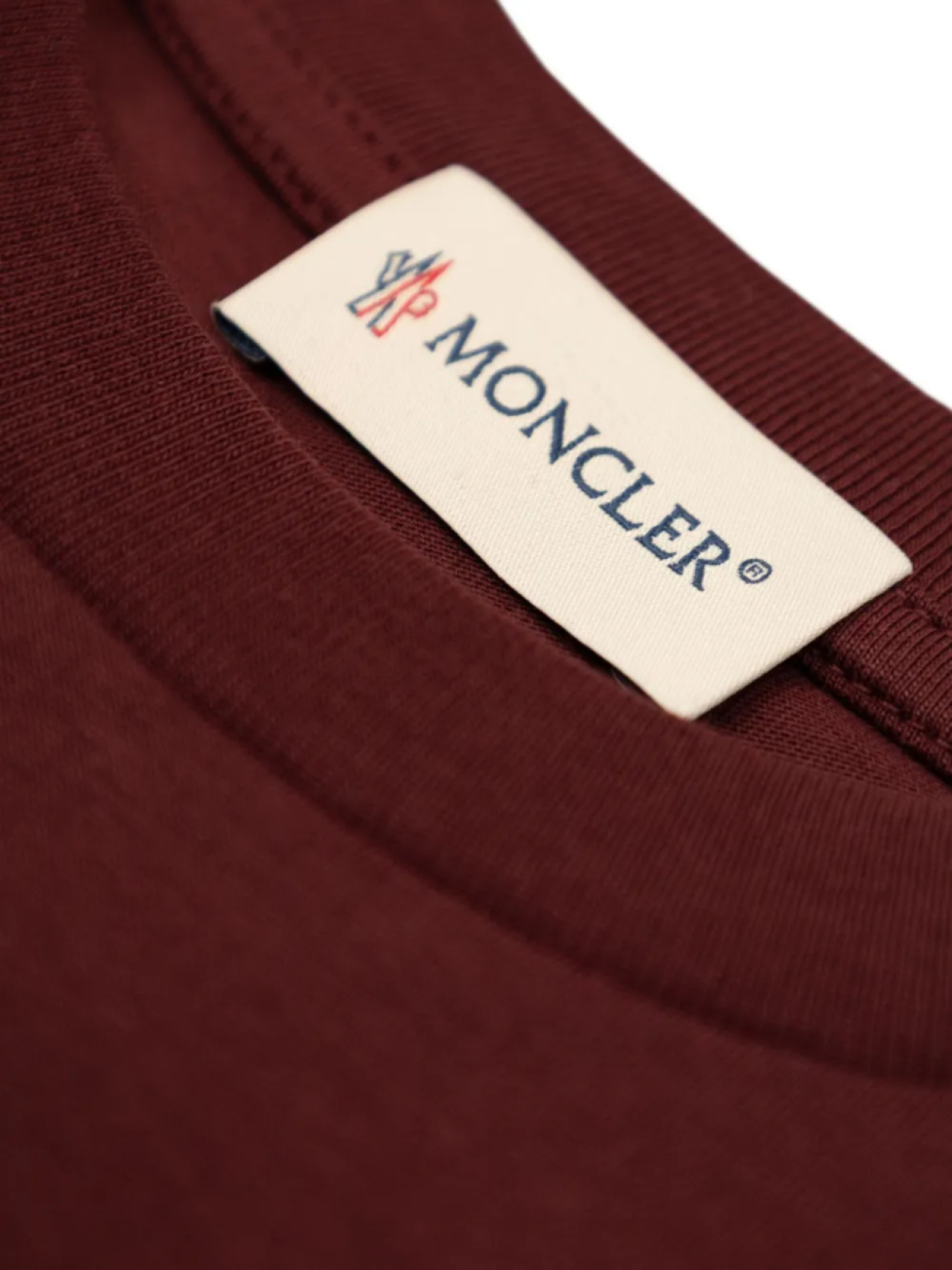 Футболка с круглым вырезом и принтом логотипа Big M Moncler Enfant, коричневый — фото 3