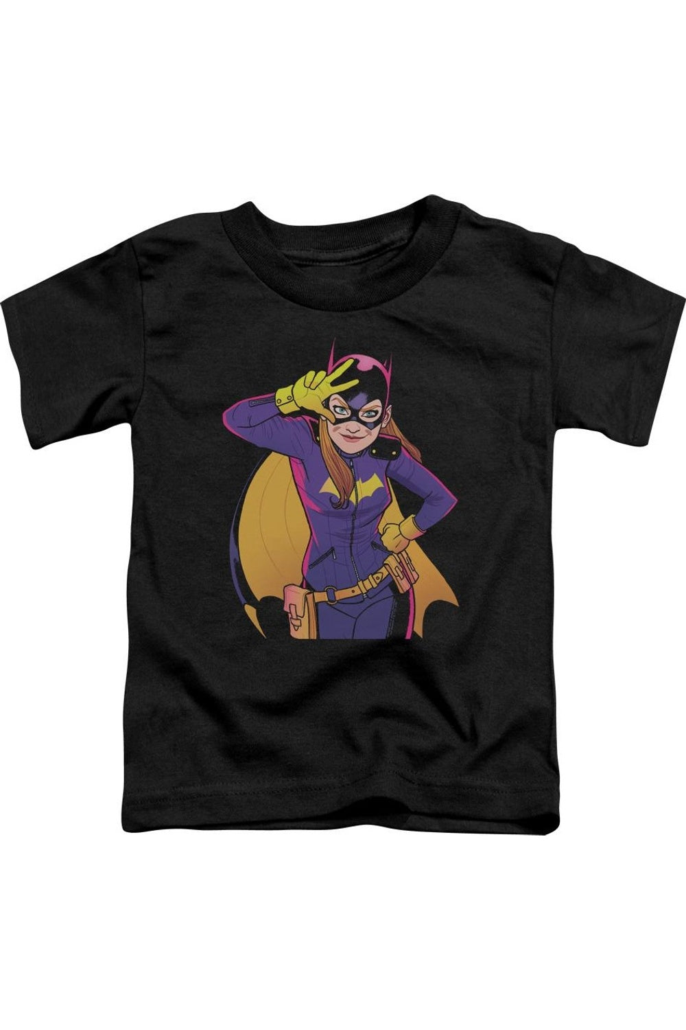 

Футболка с коротким рукавом для малышей Batman и Batgirl в движении Gildan, черный