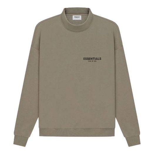 

Толстовка Fear of God Essentials SS21 Pull-Over Mockneck Taupe, коричневый