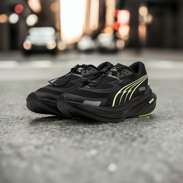 Мужские кроссовки для бега по шоссе Deviate Nitro 3 Winterized Puma, черный — фото 2