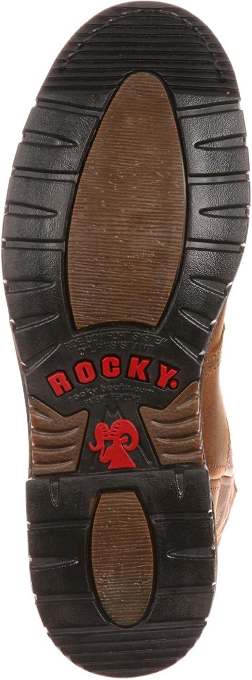 Водонепроницаемые ковбойские сапоги ROCKY Original Ride Branson Saddle Roper, коричневый — фото 3