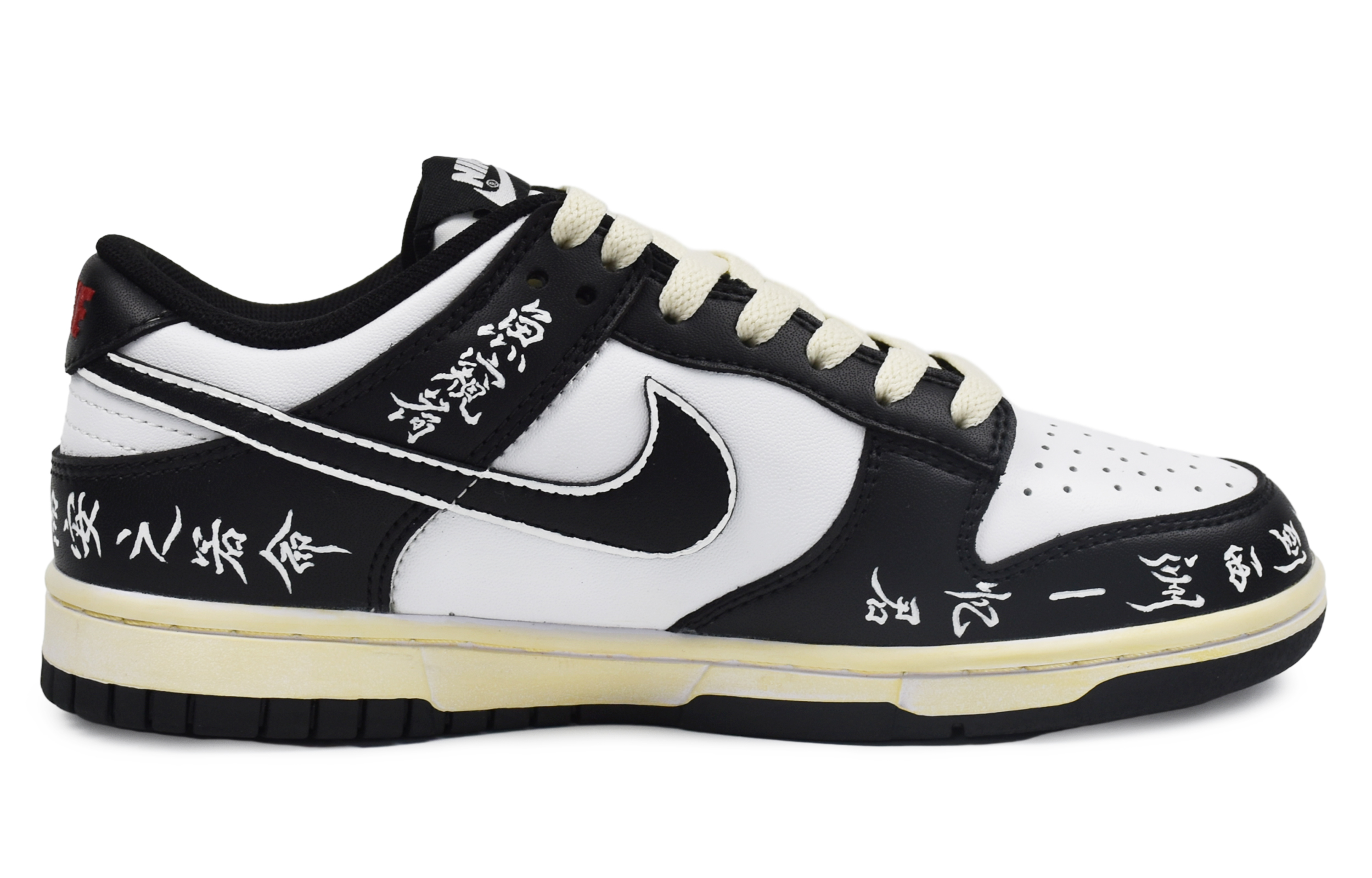 

Кроссовки Nike Dunk Skateboard Shoes Women's Low-Top Black White, Черный, Кроссовки Nike Dunk Skateboard Shoes Women's Low-Top Black White