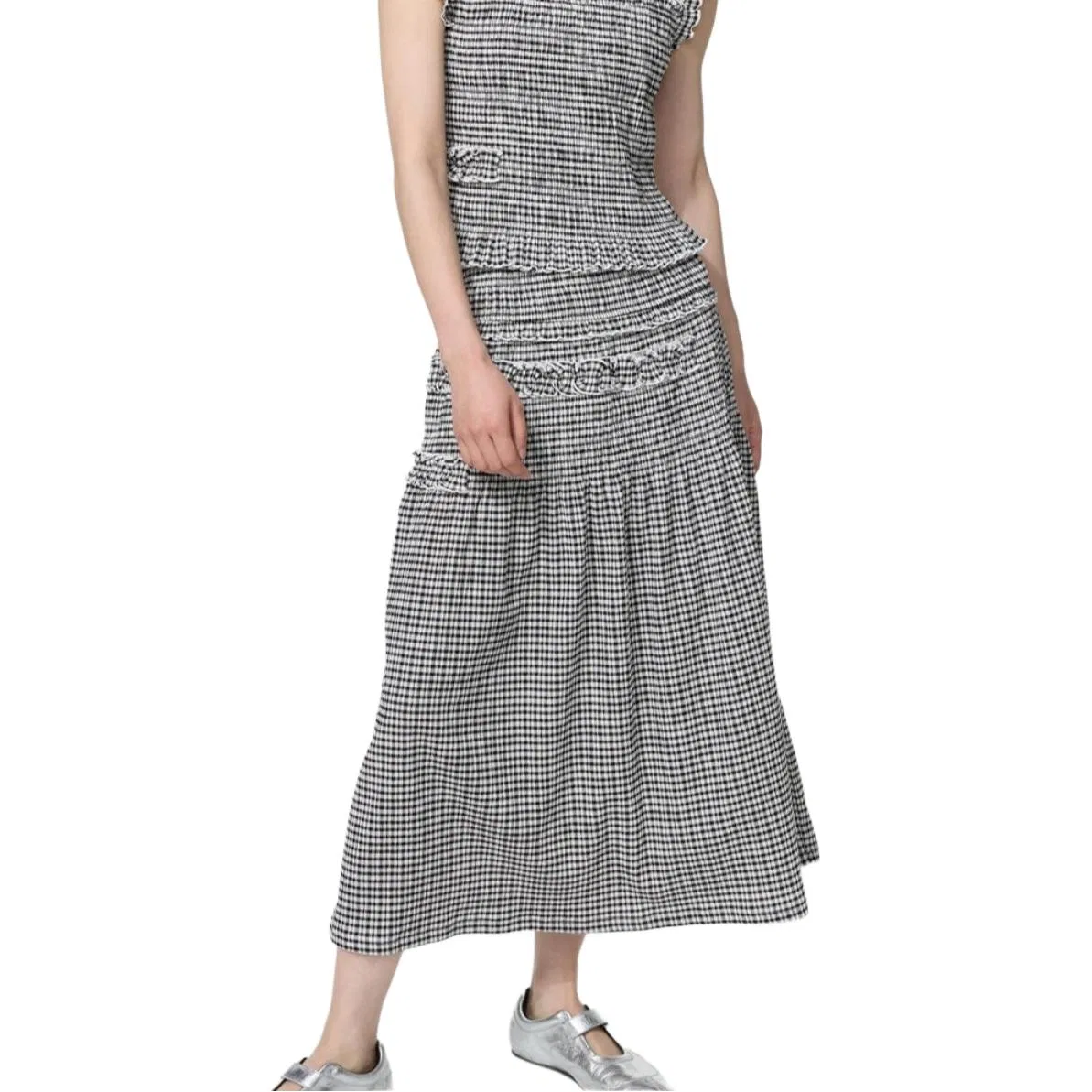 Юбка длинная повседневная Casual Long Skirt UNIQLO Ivory — фото 3