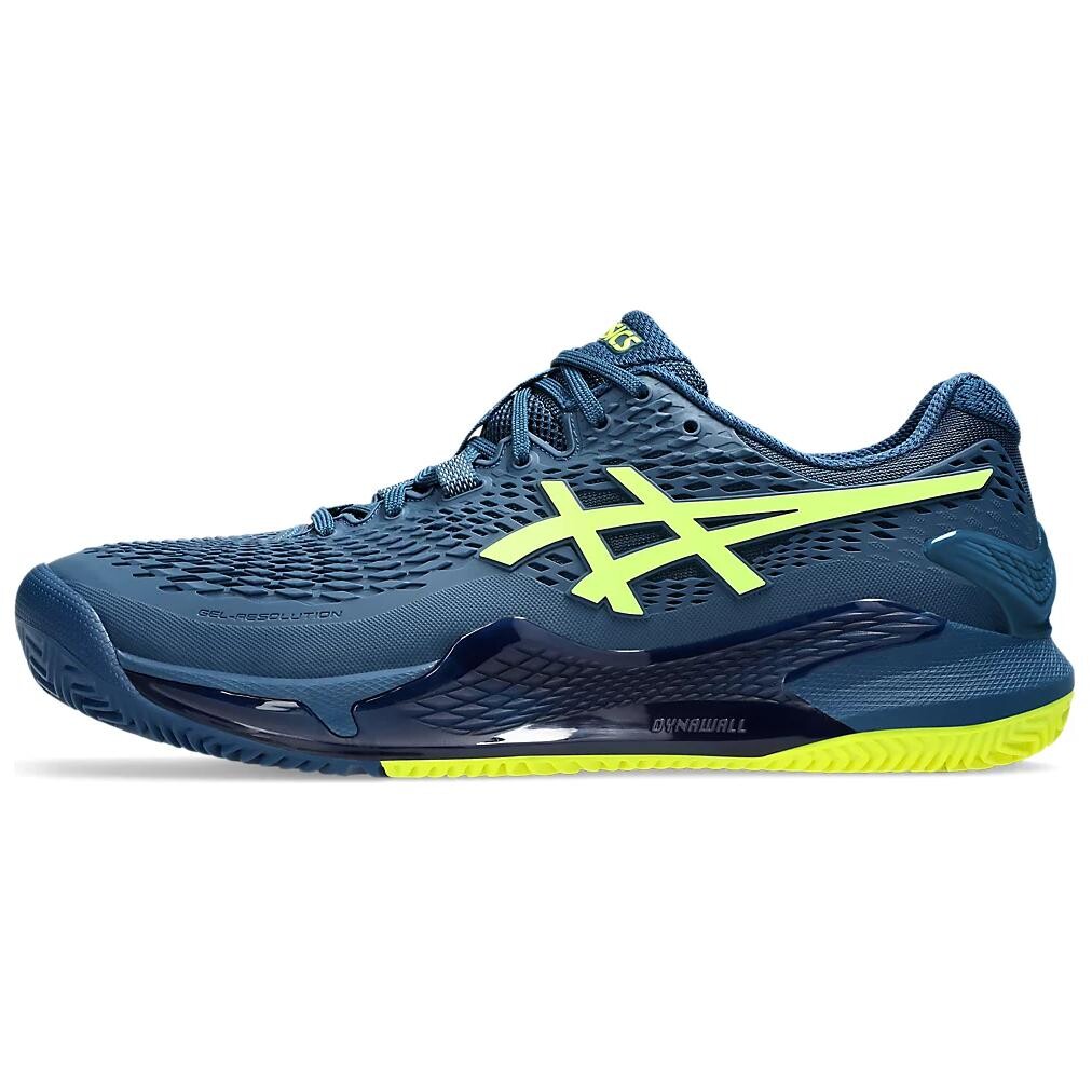 

Кроссовки Asics Gel-Resolution 9 Tennis Shoes Men Low-top Blue/Black/Yellow, синий