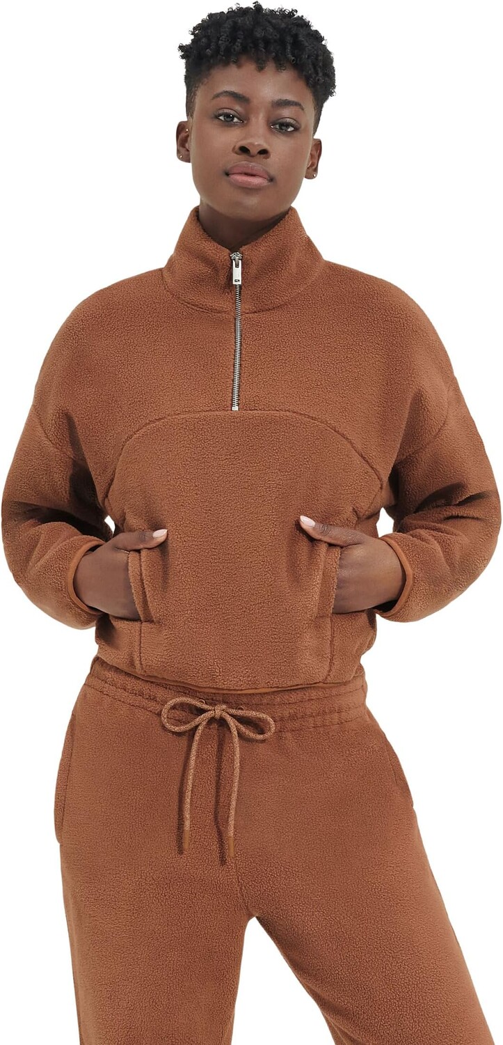

Толстовка Cassady Micro Uggfluff 1/2 Zip UGG, цвет Cedar Bark