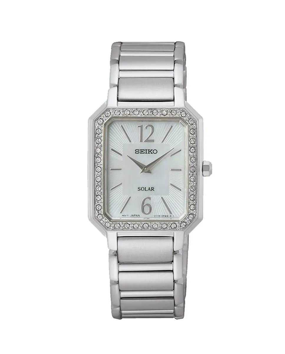 

Женские часы SUP465P1 из стали и серебряного ремешка Seiko, серебряный