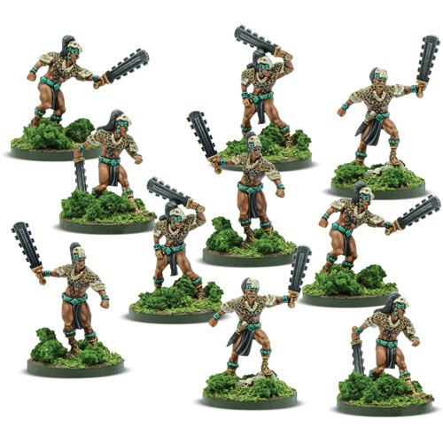 

Миниатюра Warlord Games Mythic Americas: Maya - Calakmal Warriors w/ Macuahuitl