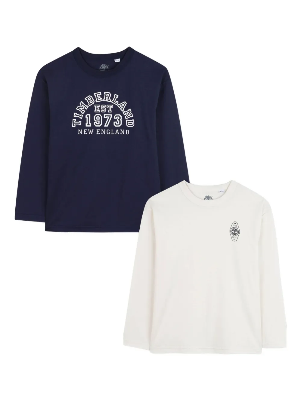 

Комплект из двух футболок с длинными рукавами Timberland Kids, синий