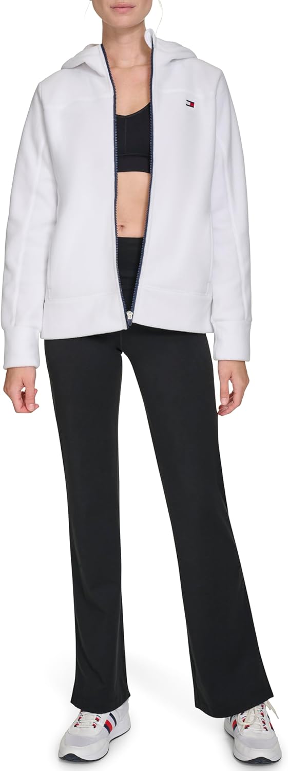 

Женская флисовая куртка с капюшоном и застежкой-молнией Tommy Hilfiger, Cloud