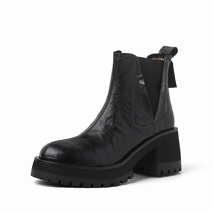 

Ботинки Челси женские Su Yanjiao, цвет Black Fleece-lined