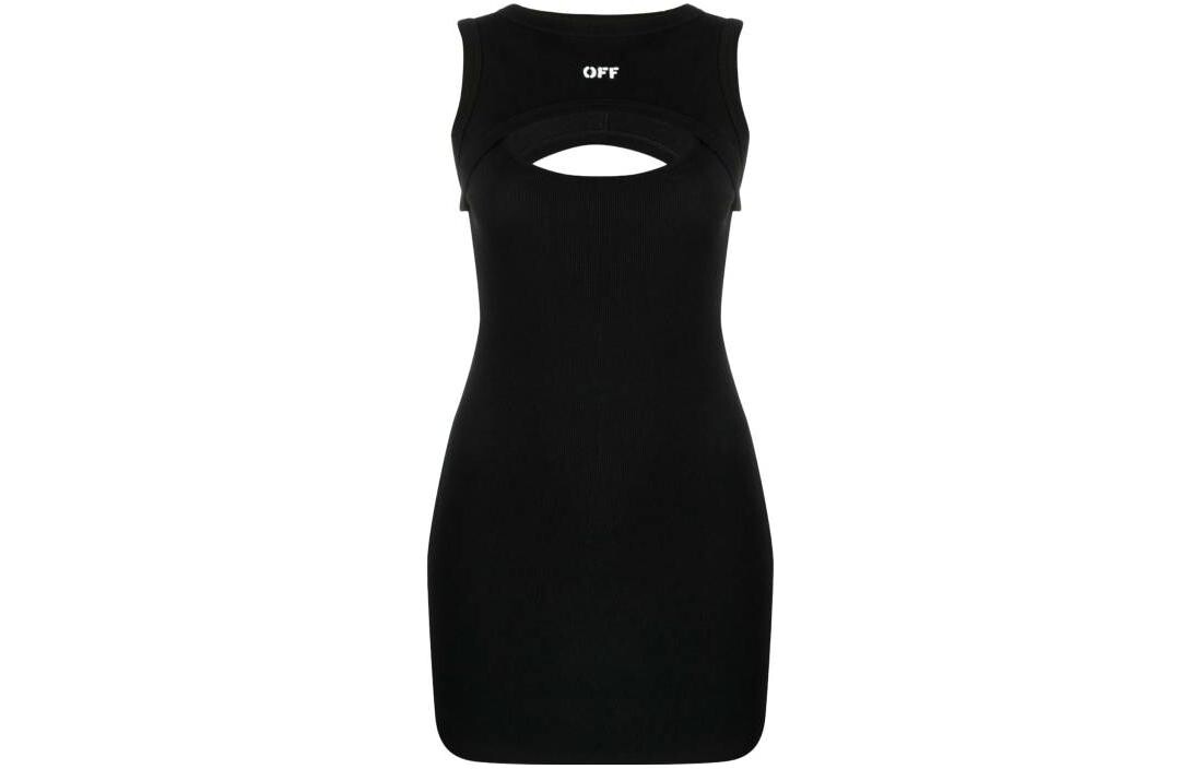 

Платье без рукавов женское черное Off-White