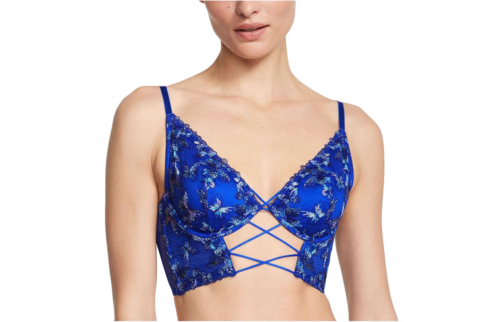 Женское белье Victoria's Secret, бабочка сине-фиолетовая — фото 2