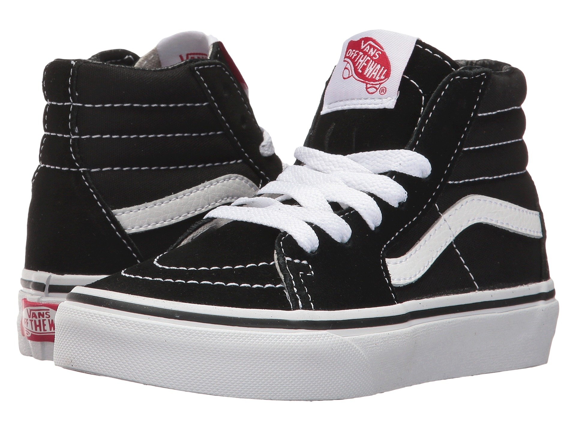 

Кроссовки Vans Kids SK8-Hi, цвет Black/True White