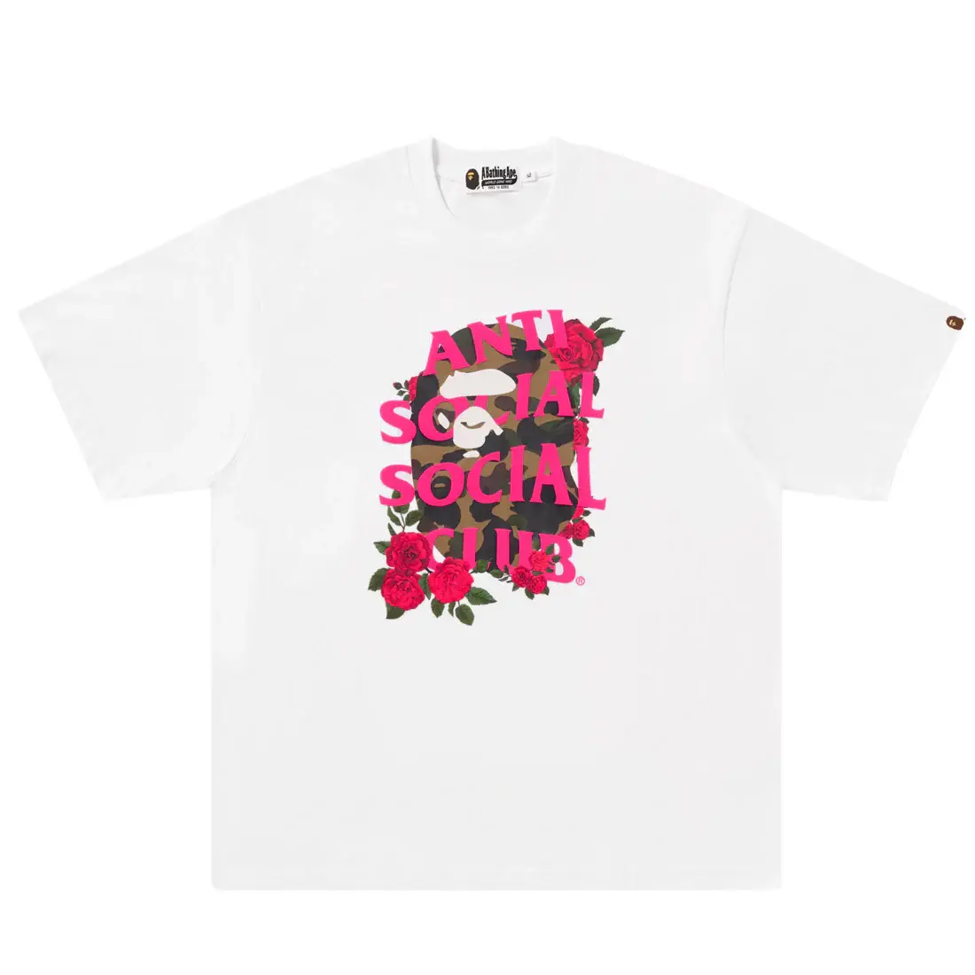 

Футболка Bape X Anti Social Social Club I A BATHING APE, белый