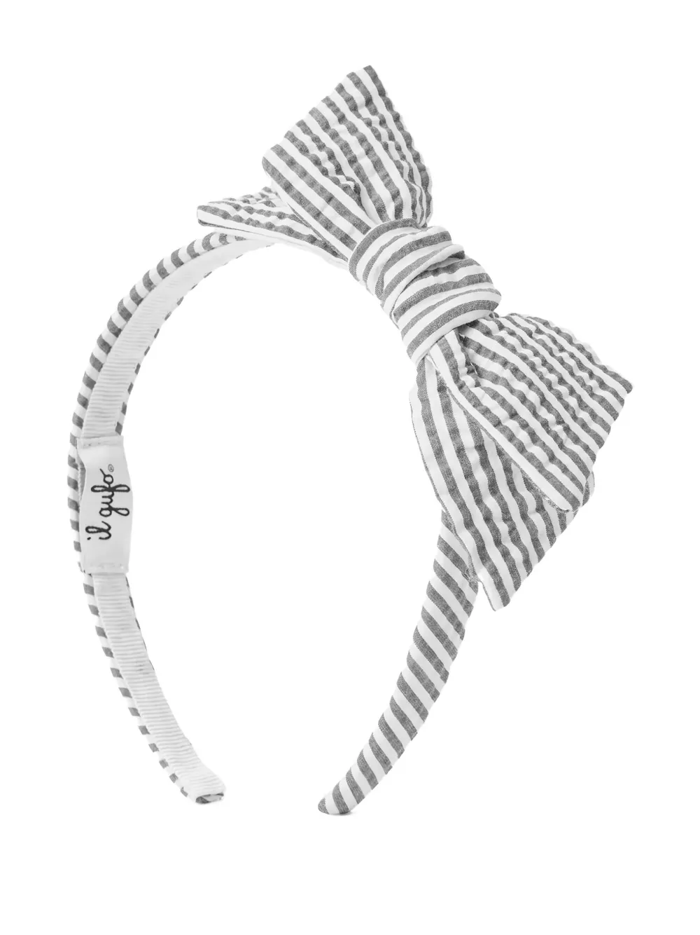 

Ободок в полоску Il Gufo, черный