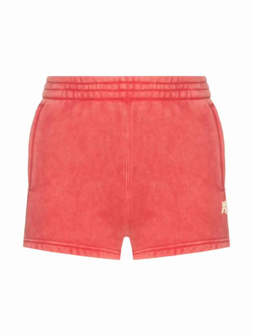 

Хлопковые шорты с логотипом alexanderwang.t, розовый