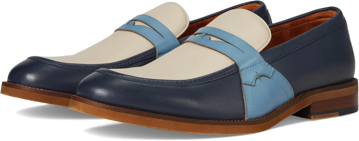 Туфли Stacy Adams Herren Prichard Penny Slip on Slipper, Navy Blue Multicoloured