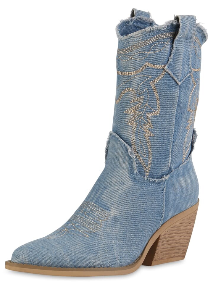 

Ботильоны VAN HILL Cowboy Boots Emily, голубой