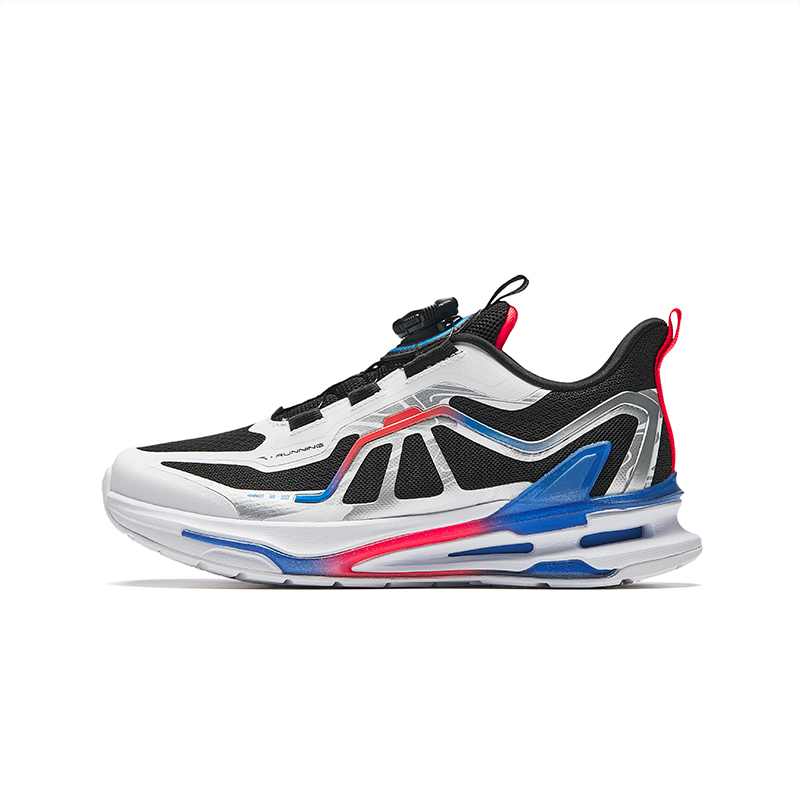 Naughty Core 4.0 Cushioning, Wear Resistant Low top Kids' Running Shoes Antakids, anta white/black/lighthouse orange — фото 3