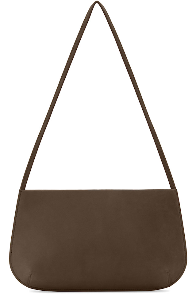 

эксклюзивная коричневая сумка-бра от Ssense Fane, цвет tabac nubuck