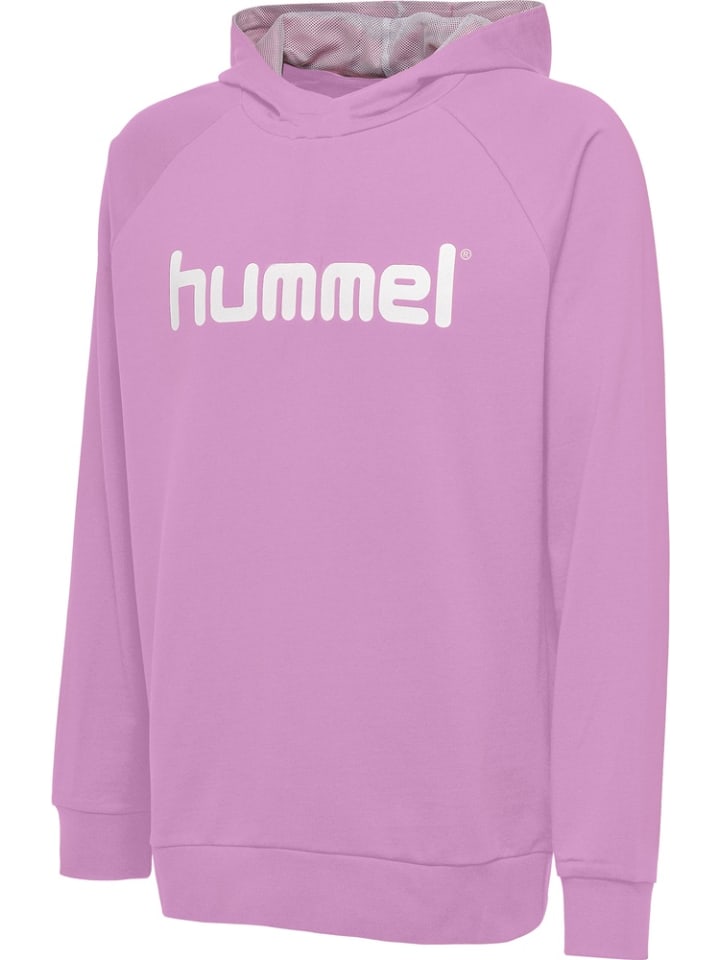 

Детская толстовка "Hmlgo Kids Cotton Logo Hoodie" фиолетового цвета Hummel