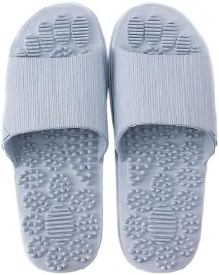 

Женские и мужские пляжные шлепанцы, летние сандалии-слидеры для ванной, бассейна и душа, противоскользящие тапочки для дома и улицы, унисекс, массажные нескользящие сандалии Bydzkj, светло-голубой