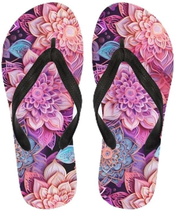 

Женские пляжные шлепанцы Semiouray с камуфляжным принтом, подсолнечник, тюльпан, легкие летние тапочки, сандалии-вьетнамки для отпуска на Гавайях, Ethnic Lotus Flower