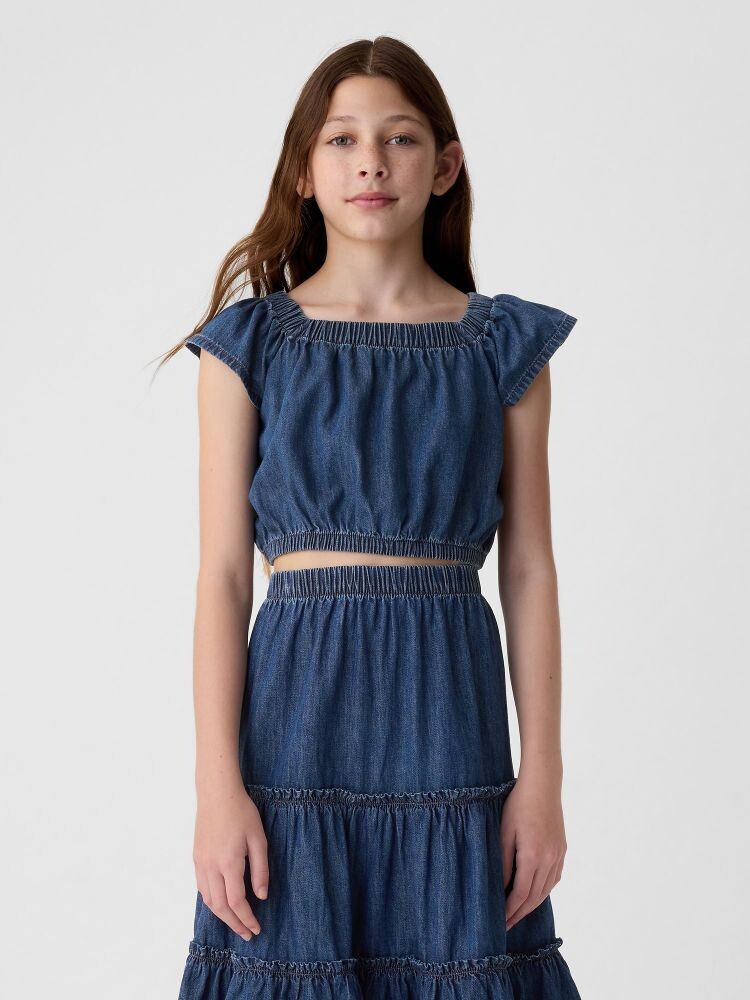 

Детский джинсовый топ Gap, синий