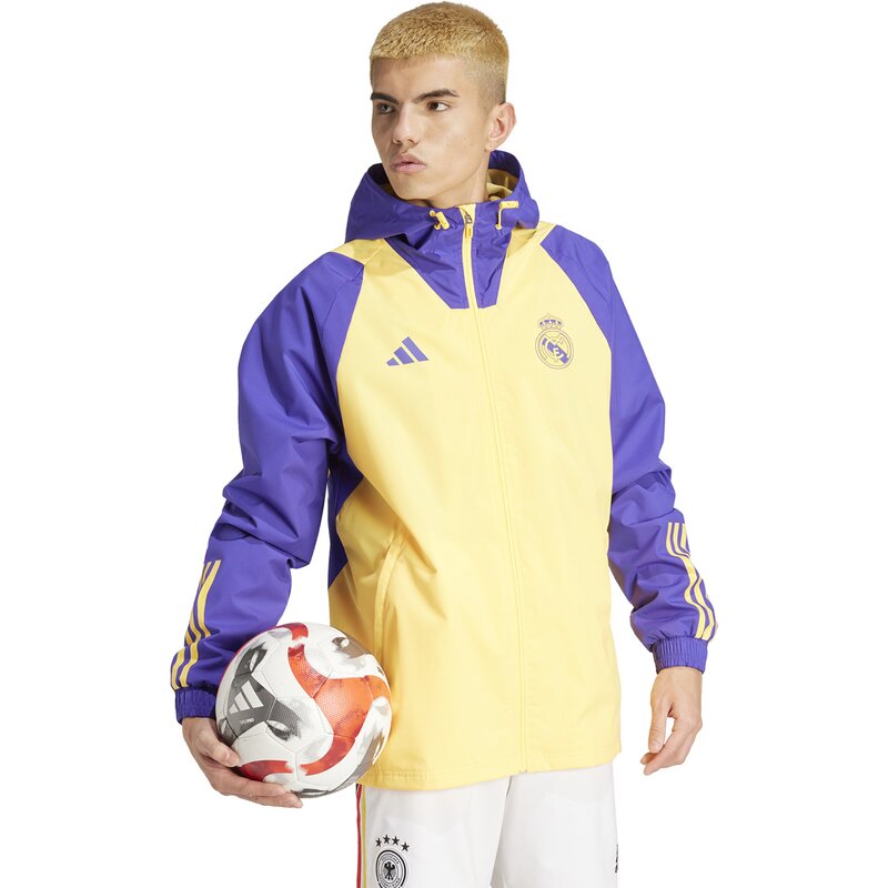 Всепогодная куртка болельщика Real Madrid Tiro 23 Adidas, цвет spark — фото 4